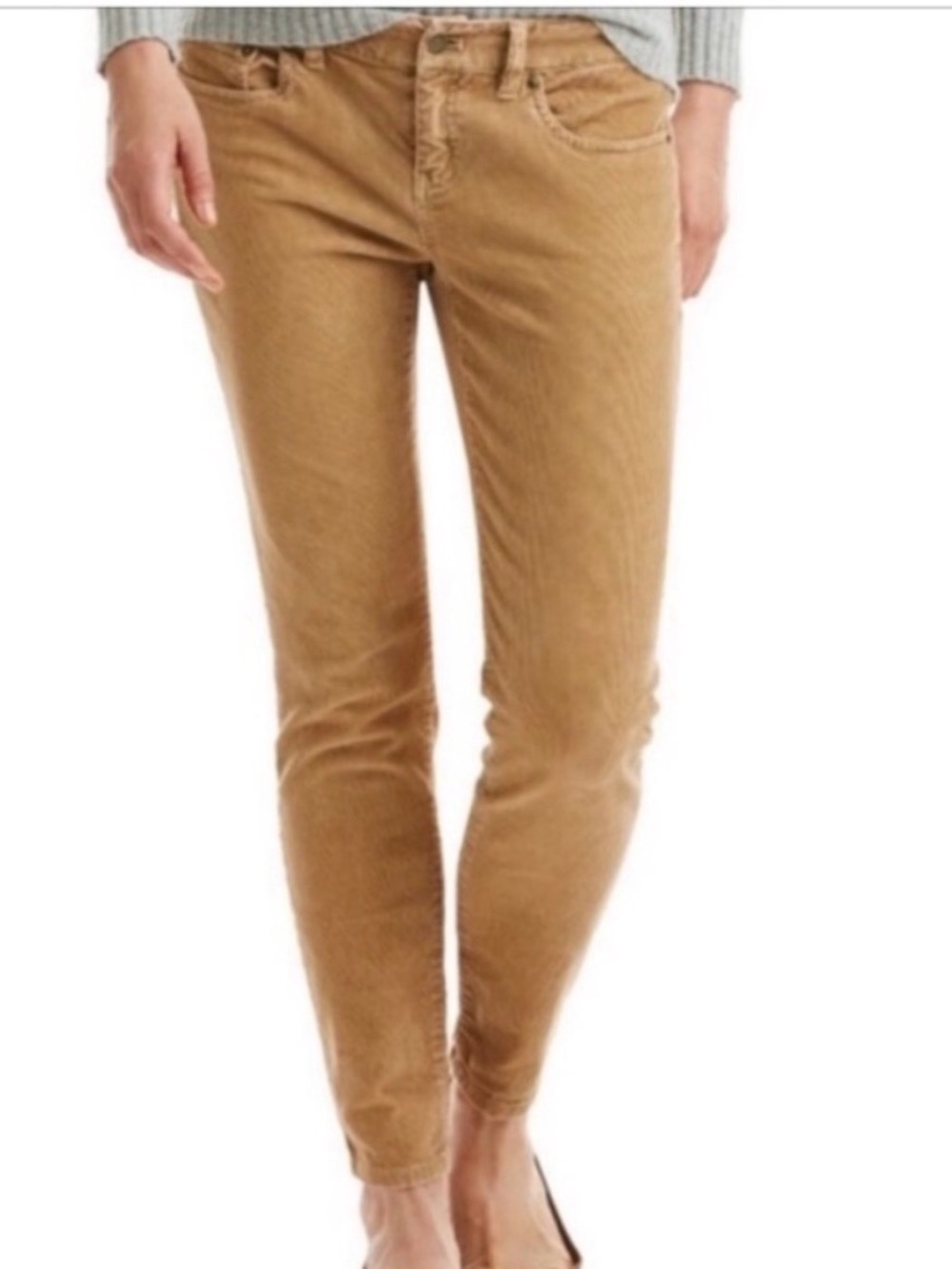 Vineyard Vines Tan Mid Rise Skinny Corduroy Pants | 28